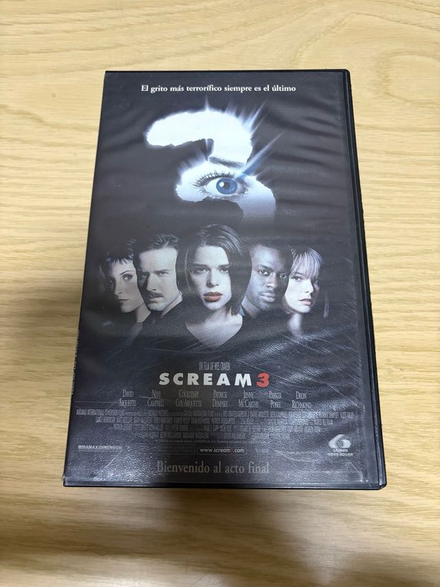 VHS Scream 3 – Filme de terror clássico