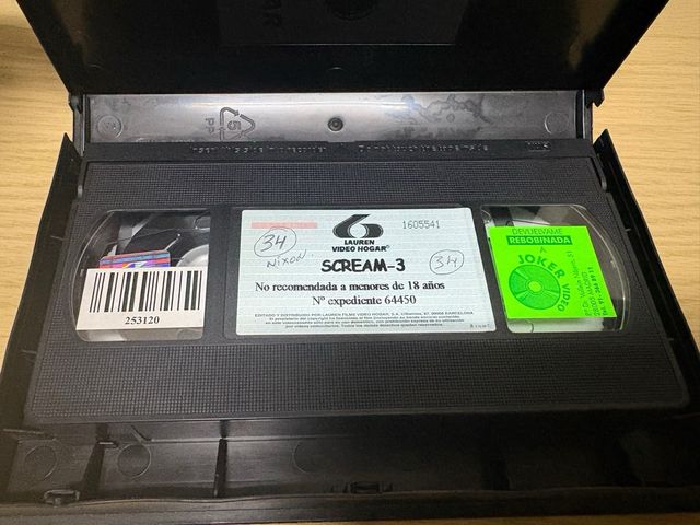 VHS Scream 3 – Filme de terror clássico