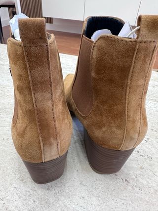 Botas Chelsea Esprit Mujer Marrón/Beige