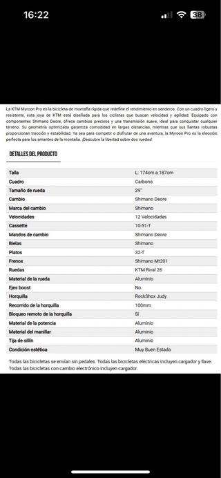 KTM MyRoom Pro Carbono
