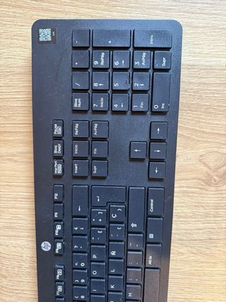 Teclado HP Negro con mouse