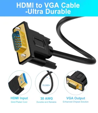 Cable VGA a HDMI SHUANLI CABLE