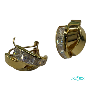 Pendientes Oro 18k con Circonitas