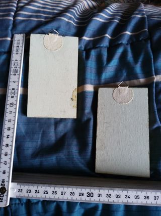 2 piccole icone sacre in legno