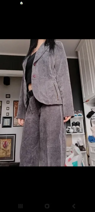 Completo donna grigio