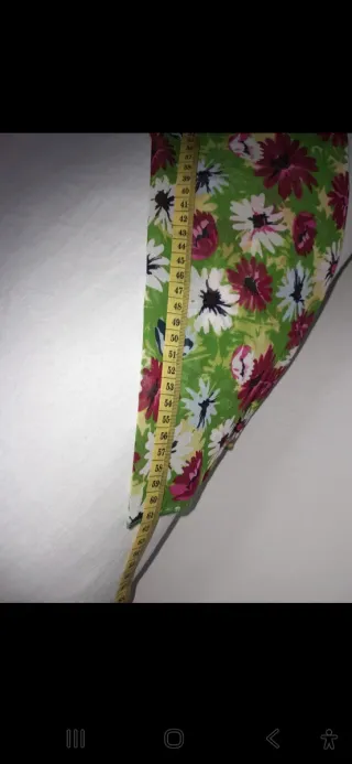 Abito lungo floreale verde