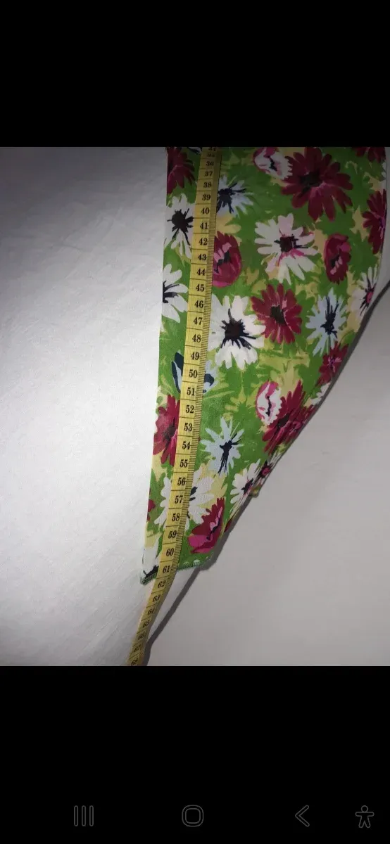 Abito lungo floreale verde