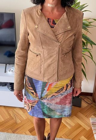 Cazadora Mango ante marrón