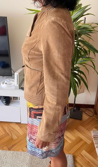 Cazadora Mango ante marrón