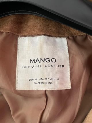 Cazadora Mango ante marrón