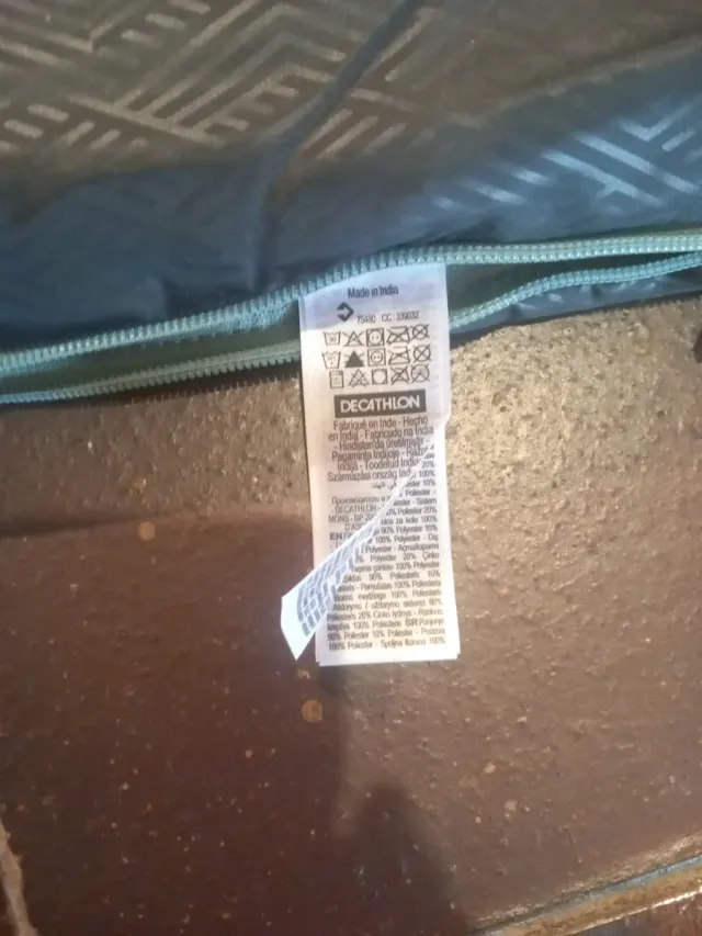 Saco de dormir antracita 190x72cm