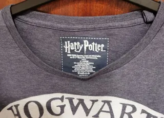 Camiseta Harry Potter Hogwarts Azul Talla X larga