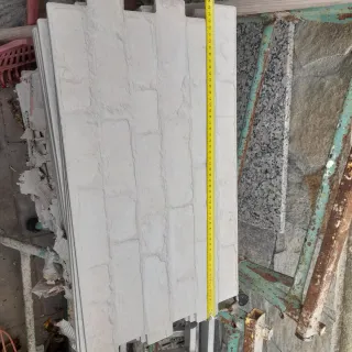 9 Azulejos de pared imitación ladrillo blanco