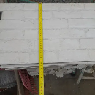 9 Azulejos de pared imitación ladrillo blanco