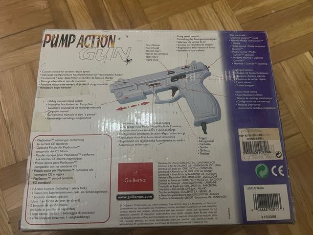 GunCon Playstation pistola pump action