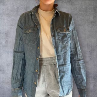 Chaqueta vaquera azul Bershka