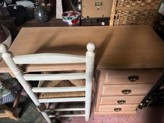 Escritorio madera haya natural rosado