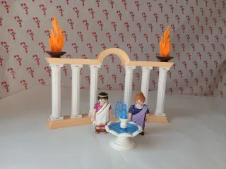 Playmobil Romanos con Fuente y Antorchas