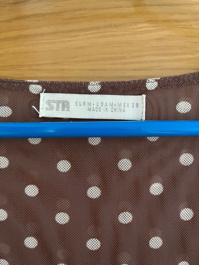 Vestido lunares Stradivarius talla única