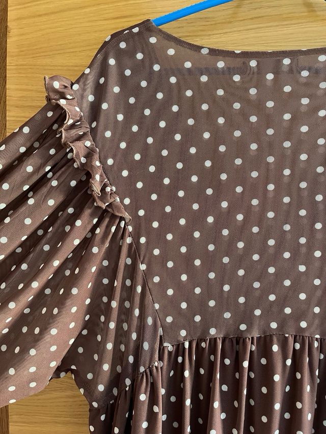 Vestido lunares Stradivarius talla única