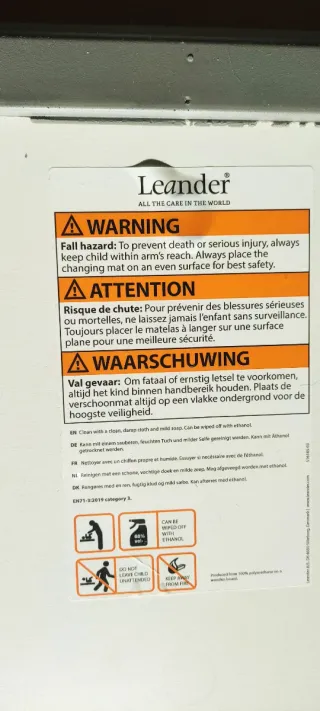 Cambiador de bebé Lender gris