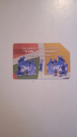 Carta Telefonica Telecom Gruppo Folk Ciociaro