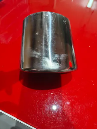 Cola de escape ovalada universal