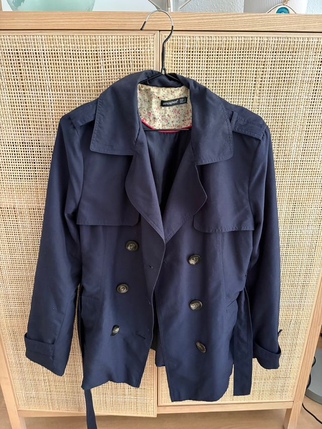 Gabardina corta Atmosphere azul marino