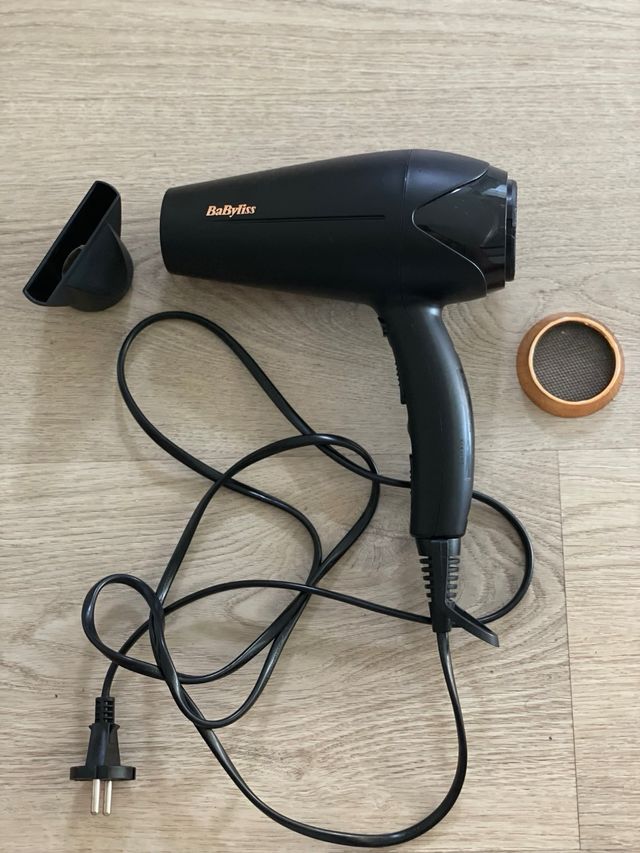 Secador BaByliss Negro y Dorado