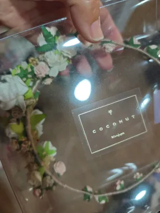 Tocado comunión niña COCONUT flores