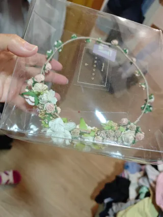 Tocado comunión niña COCONUT flores