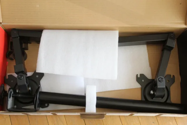 Soporte Doble Monitor Trust MARA Negro