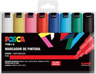 ✨ - UNI Posca Set PC 8K Basic - Pack 8 rotuladores