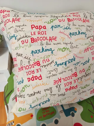 Funda nórdica infantil coches y camiones.