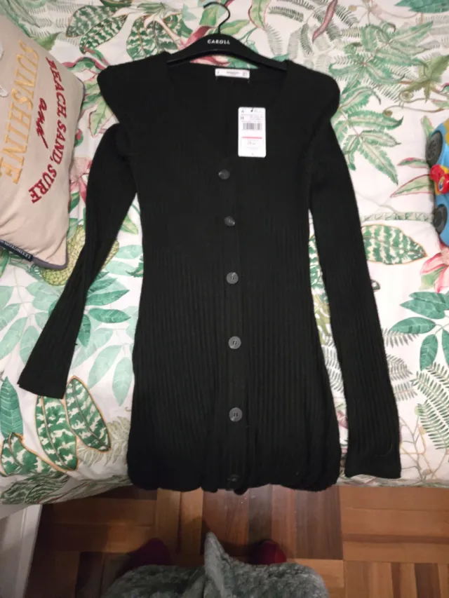 Vestido Mango Negro Talla M Nuevo