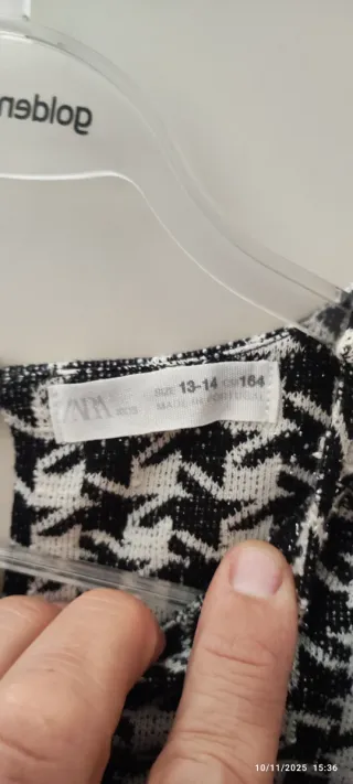 Vestito Zara fantasia pied de poule