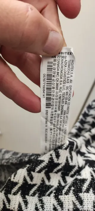 Vestito Zara fantasia pied de poule