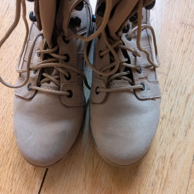 Botas militares tácticas beige talla 40