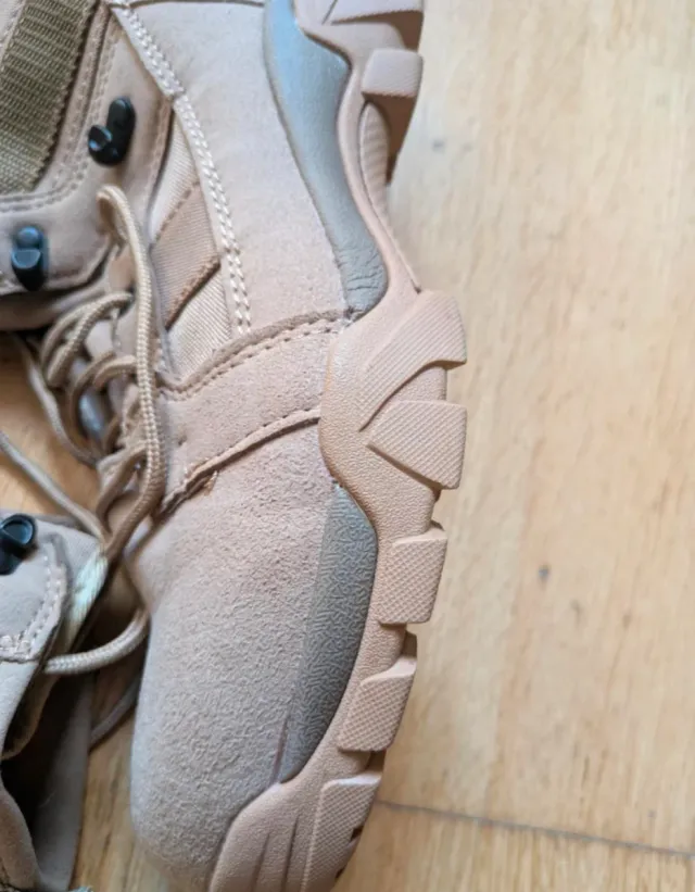 Botas militares tácticas beige talla 40