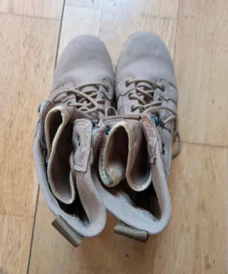 Botas militares tácticas beige talla 40