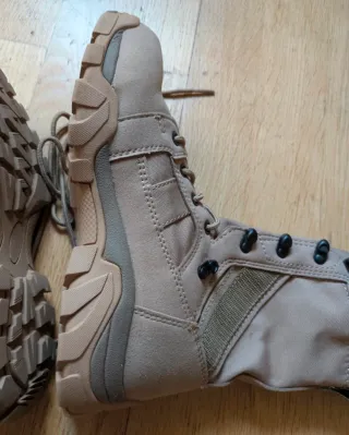 Botas militares tácticas beige talla 40