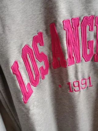 Sudadera Gris Los Ángeles Talla M