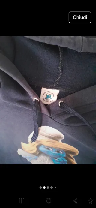 Felpa cotone I Puffi