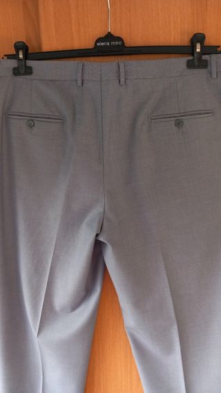 Pantaloni uomo grigio/celeste tg 60d/6