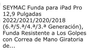 Funda Seymac iPad Pro 12,9” con Soporte