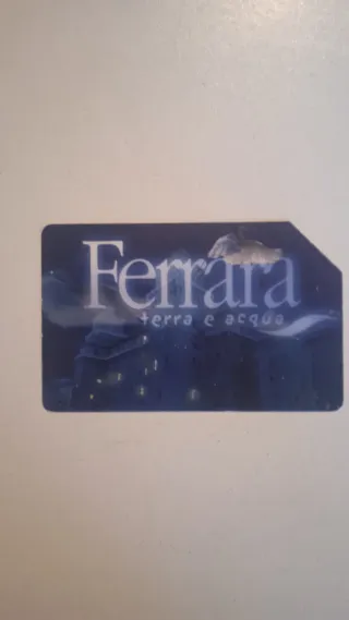 Carta Telefonica Telecom Ferrara Terra e Acqua