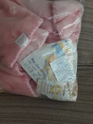 Manta de cuna bebé Baby Perla Gold