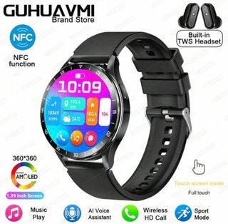 Smartwatch 1,39″ HD + Auricolare 2-in-1 – unisex