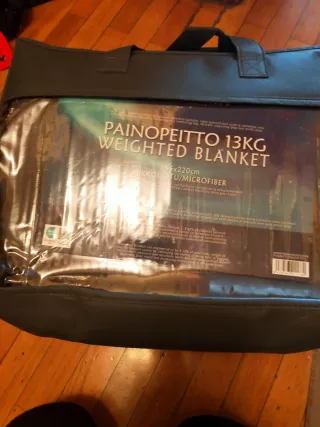 Manta Pesada Antiestrés 155x220cm 13kg Gris