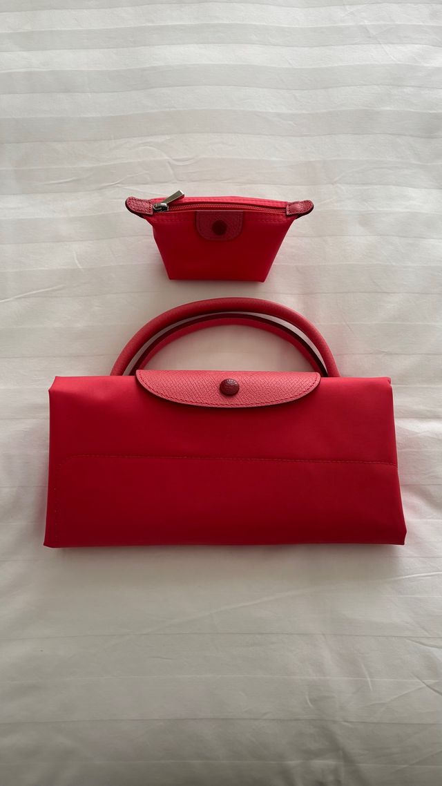 Bolsa Viaje XL Longchamp Le Pliage + Monedero Rojo